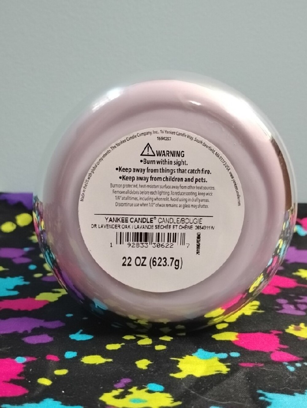 NWT Yankee Candle Lavender And Oak Jar Candle - Never Used Large 22 OZ - Picture 2 of 5